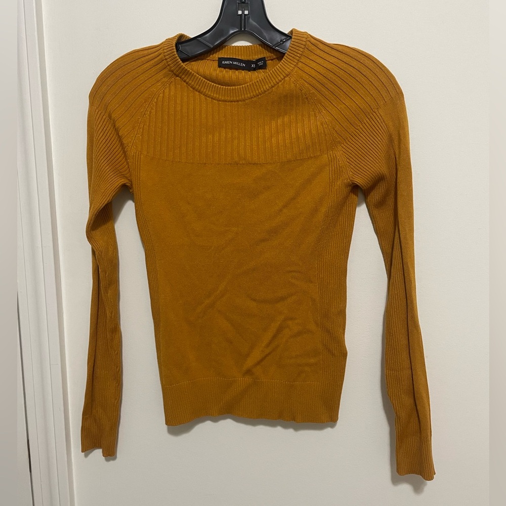 Yellow Karen Millen sweater - size XS